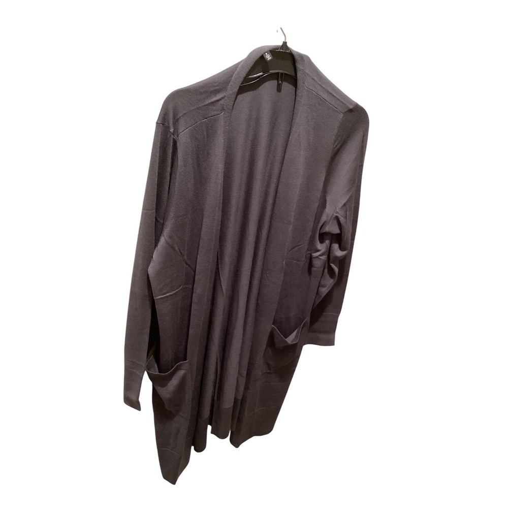 Universal Standard Form & Line Open Front Cardigan Charcoal Grey Womens Small